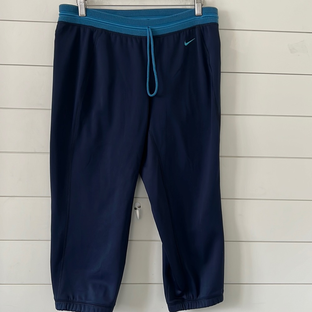 Nike Blue Joggers with Teal Accents